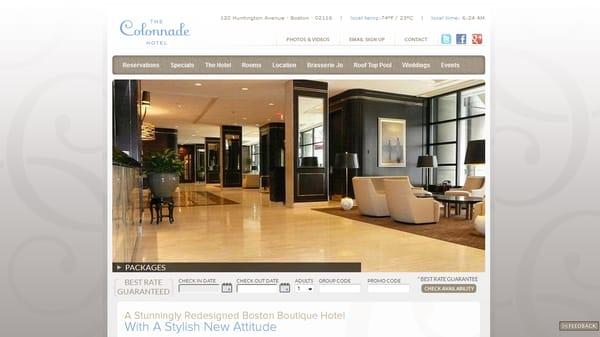 The Colonnade Hotel SEO Copywriting