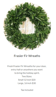 Specializing in the finest Frasier Fir Christmas Trees grown on our farm in the Blue Ridge Mountains & delivered to you in South Louisiana!