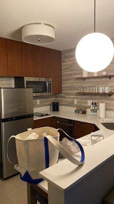 Fully stocked kitchen very clean