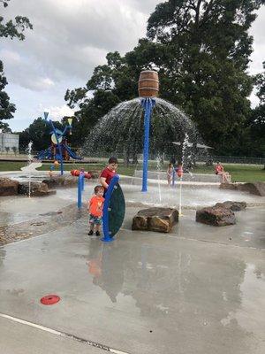 Splash pad fun!