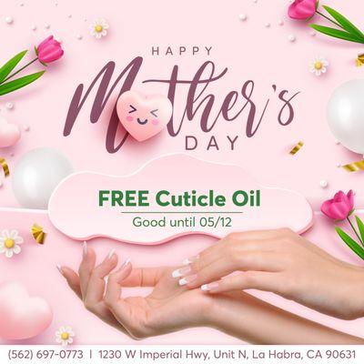 MOTHER'S DAY SPECIAL
 Good until 05/12