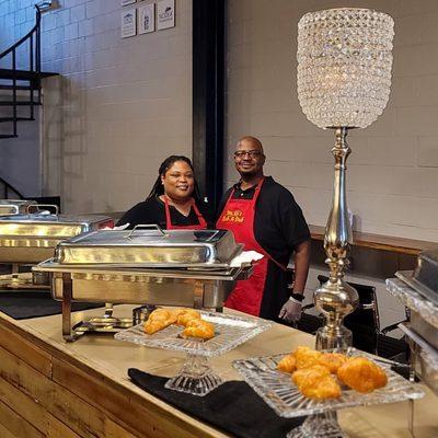 Shemeka and William Stokes - Co-founders and co-owners of Jay Ski's Rub-A-Dub