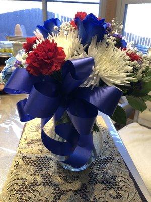 Veteran's Day arrangement.