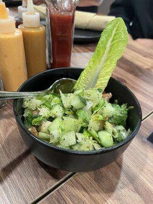 Complimentary chopped salad