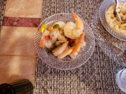 Oh, this little gem is sauteed shrimp. All I can say is this is well worth the money.