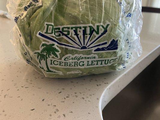 Regular iceberg lettuce charged $3.99 cmon people !!!!