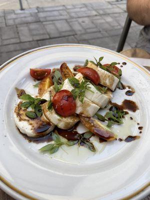 Mozzarella - balsamic, basil, olive oil, fleur de sel