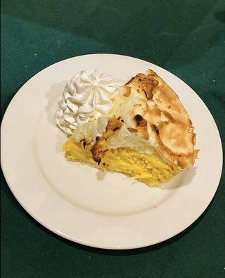 The coconut cream pie for dessert was fabulous!!!