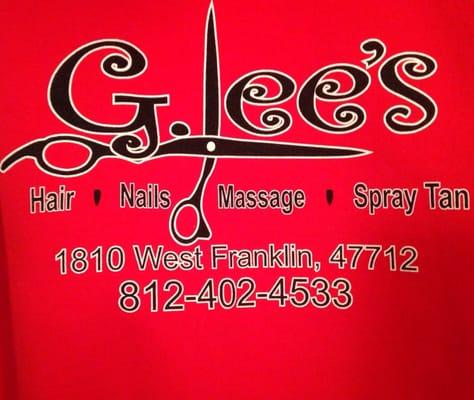 Back in motion located inside G-Lee's salon. Back in Motion phone 812-454-6940.