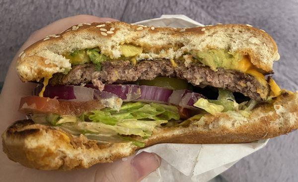 Avocado Cheeseburger