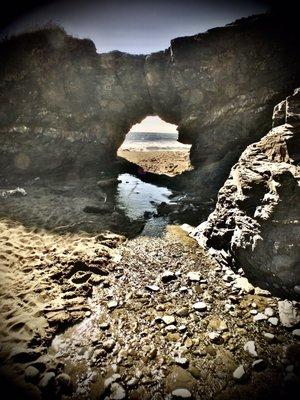 natural limestone archway