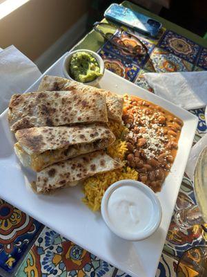 Carnitas quesadilla