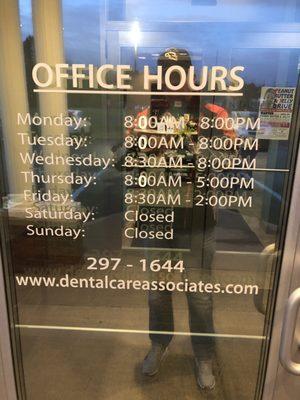 Dental Office Hours Of Operation