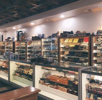 We carry a wide selection of cigars, as well as pipe tobacco and other smoking accessories.