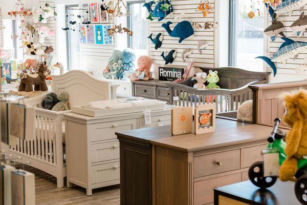 Wide selection of heirloom quality baby and children's furniture.