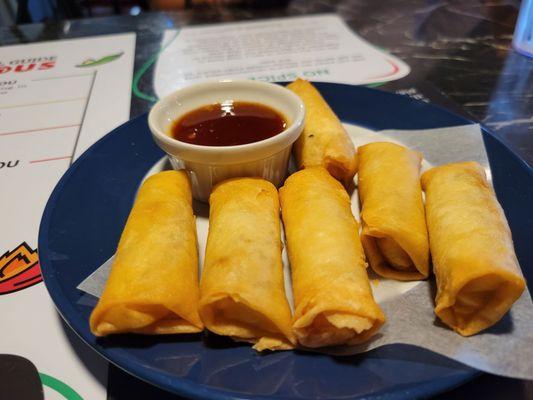 Spring rolls.