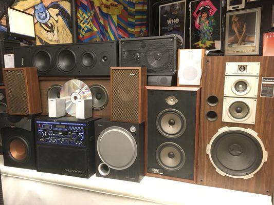 "Wall of Sound" facade of our DJ booth at our Northbrook venue known as The Groove.