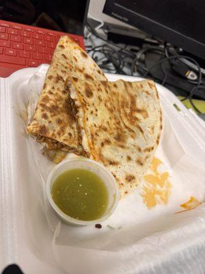 Grande Al pastor quesadilla