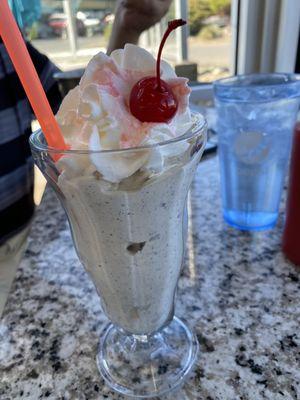 Cookies and cream milkshake