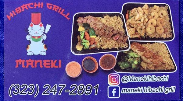 Phone number to place orders, you can call us or send us a txt, we speak English and Spanish.  Follow us on IG and FB