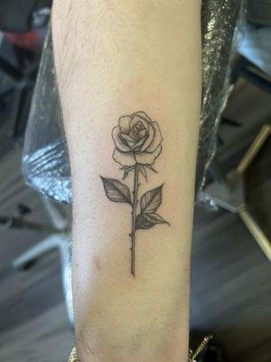 A rose tattoo