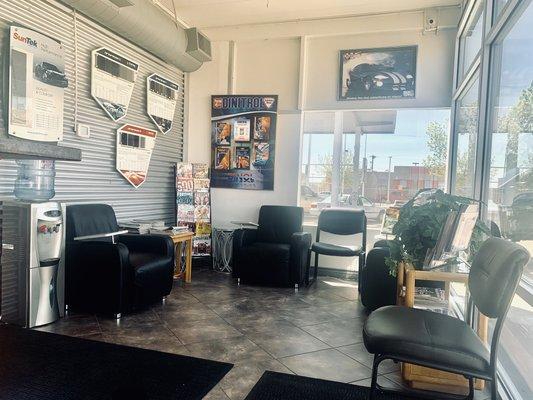 Our comfortable waiting area at Astro Auto Glass