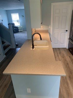 Fused Corian top