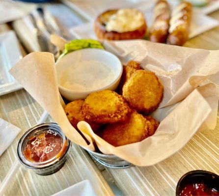 Fried Pickles. They have the best fried pickles in the area