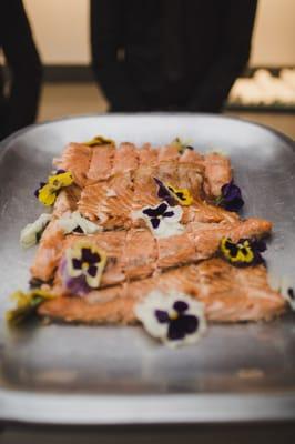 Cedar Grilled Salmon with Grilled Pineapple Salsa (photo courtesy Michael Simonitsch photography)