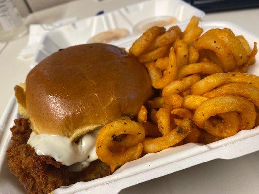 Signature Fried Chicken Sandwich Fries