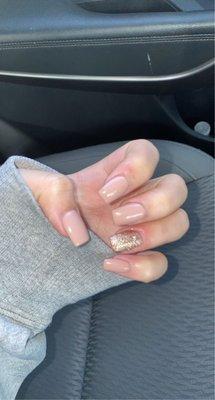 New Years Gel acrylics