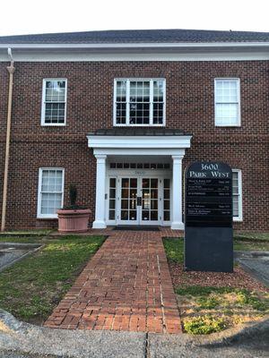 It's the massive brick building on the corner of Harper and Country Club. Entrance is on Harper.