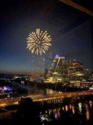 4th of July view from our Corner King river view room!