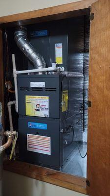 Gas furnace install