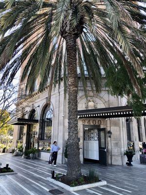 Outside the Culver Hotel.