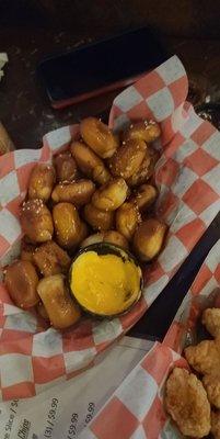 So good.. pretzel bites and cheese