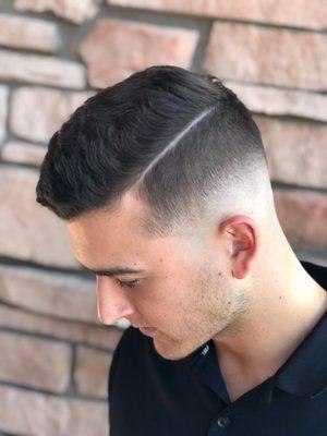 Mid fade with a part line