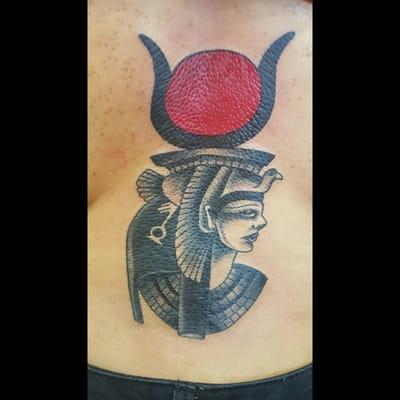 Cover up Tattoo Black and Red Traditional tattoo by Mags