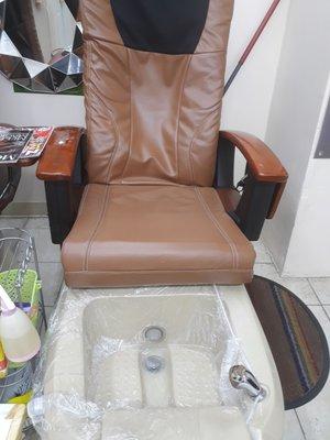 Pedicure with antibacterial bags