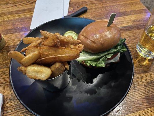 Burger and Fries