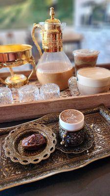 Turkish coffee and Adeni tea