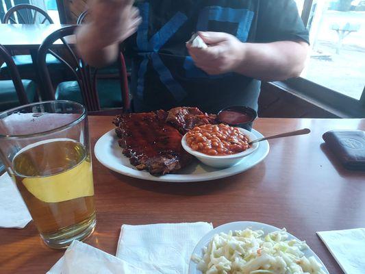 Ribs and brisket