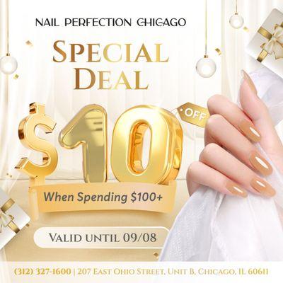 SPECIAL DEAL ALERT! 

 Nail Perfection Chicago is excited to offer you a fantastic deal!