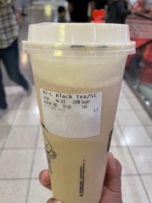 Milk Tea SC in reused cup.