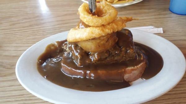 Mile high meatloaf.  Yum!