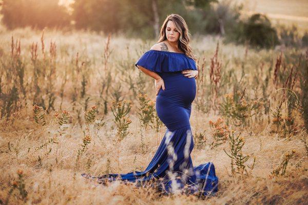 Maternity session. Dress provided by Crystal Goodman Photography