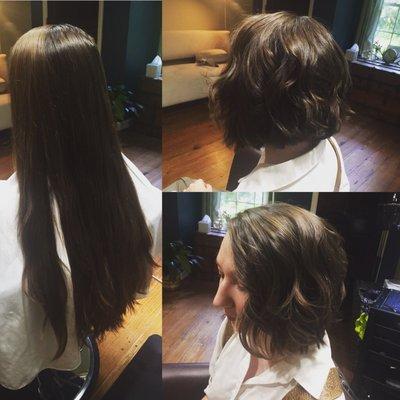 We donate!! Bring us your locks and we'll not only cut it into an adorable style, we'll also donate what we cut to Pantene