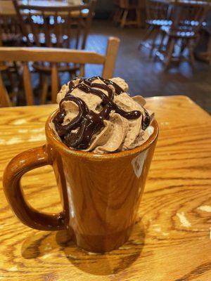 Signature hot chocolate for $3.49