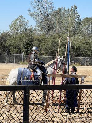 Sir Charles jousting