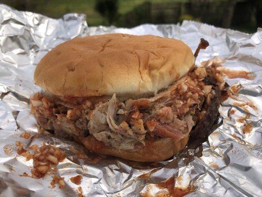 $6 Barbecue Sandwich with Sauce and Slaw